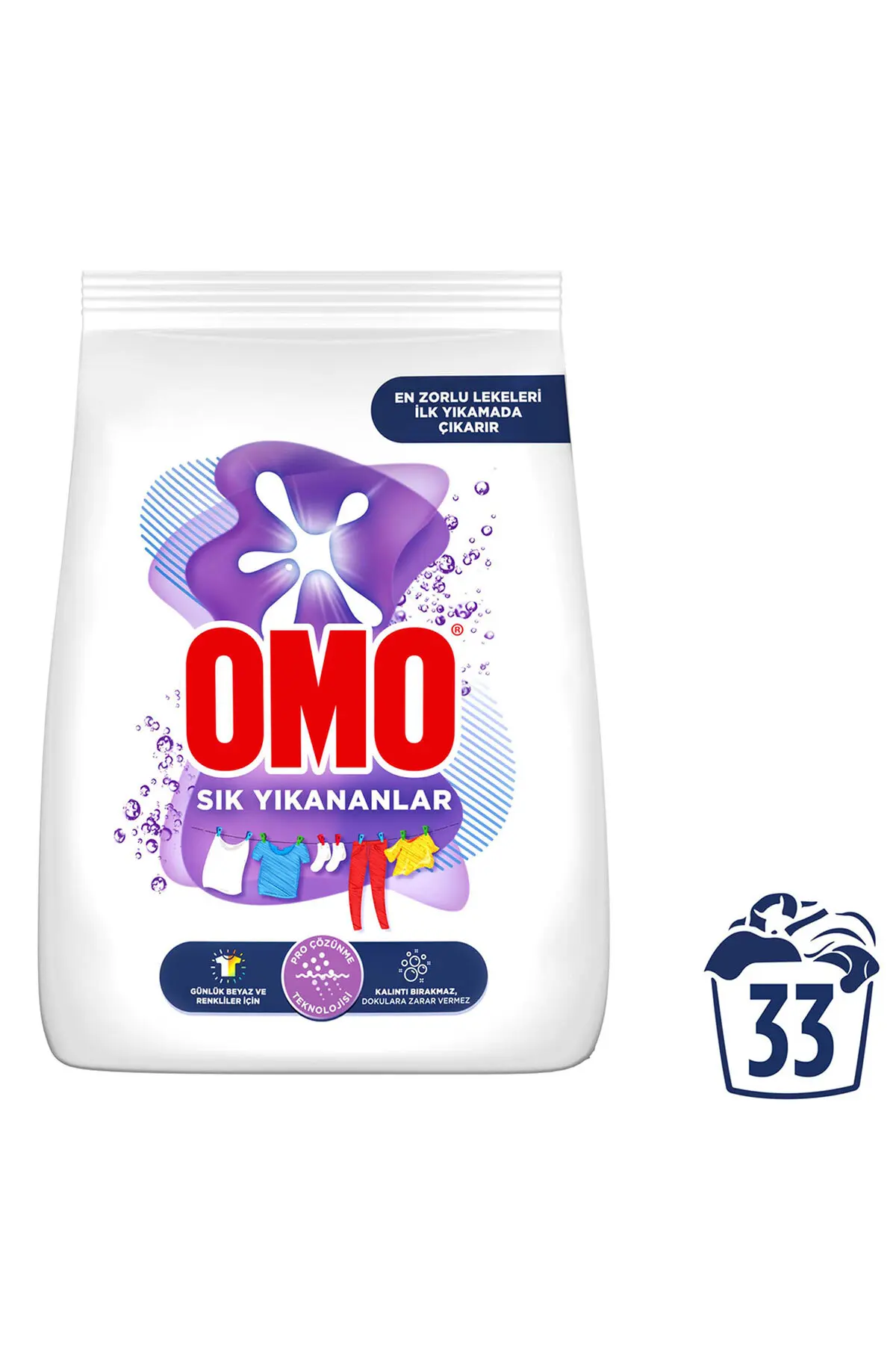 213 Omo Toz Çamaşır Deterjanı Sık Yıkananlar 5 Kg | Zorlu Lekelerde İlk Yıkamada Etkili - Görsel 1