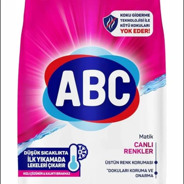 ABC Matik Canlı Renkler Toz Çamaşır Deterjanı 7 Kg | Güçlü Leke Çıkarma & Renk Koruma